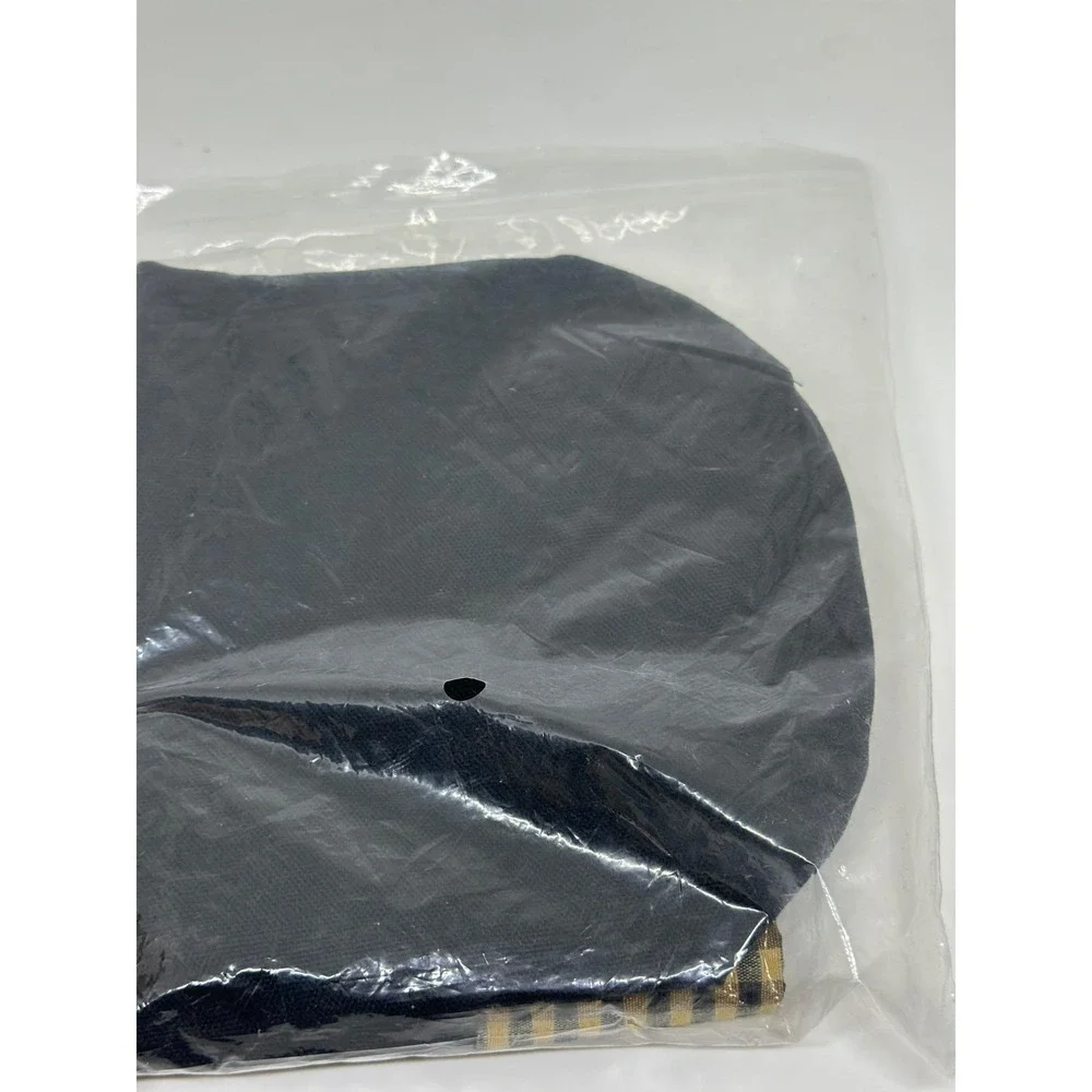 Longaberger‎ Beverage Carrier Liner Khaki Check Black #23134164 NIP Accessory